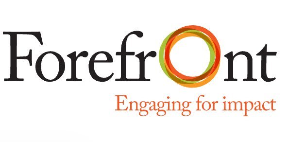 Forefront, Engaging for impact, logo